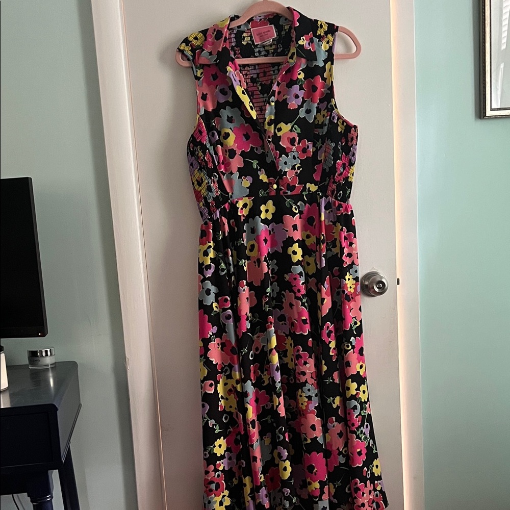 Kate Spade Black Floral Maxi Dress